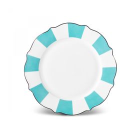 Karaca New Romantic Kalın Çizgili 21 cm Yeşil Pasta Tabağı