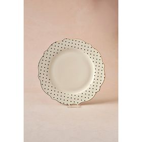 Karaca New Romantic Puantiyeli 21 cm Siyah Pasta Tabağı