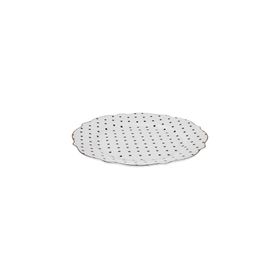 Karaca New Romantic Puantiyeli 21 cm Siyah Pasta Tabağı