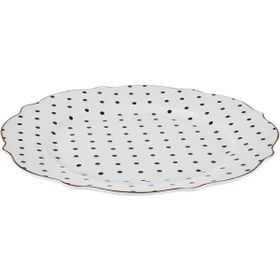 Karaca New Romantic Puantiyeli 21 cm Siyah Pasta Tabağı