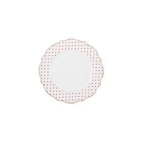 Karaca New Romantic Puantiyeli 27 cm Kırmızı Servis Tabağı