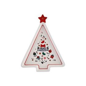 Karaca New Year 21 cm Merry Christmas Yılbaşı 24 Sunum Tabağı