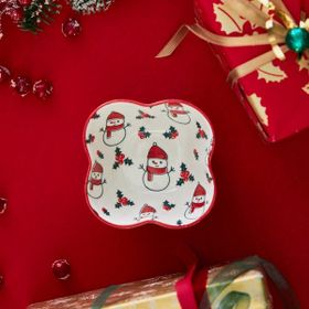 Karaca New Year Yılbaşı 10 cm Snowman Yonca Çerezlik