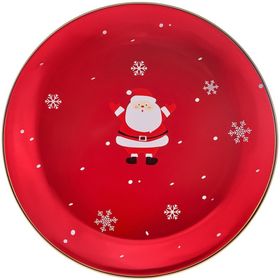 Karaca New Year Yılbaşı 24 Golden Line 27 cm Servis Tabağı