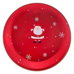 Karaca New Year Yılbaşı 24 Golden Line 27 cm Servis Tabağı