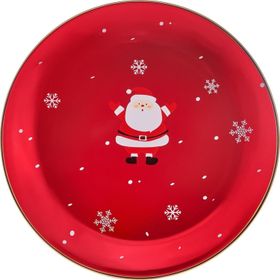 Karaca New Year Yılbaşı 24 Golden Line 27 cm Servis Tabağı