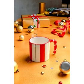 Karaca New Year Yılbaşı Candy Stripe 720 ml Kupa