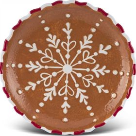 Karaca New Year Yılbaşı Gingerbread 20 cm Pasta Tabağı