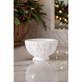 Karaca New Year Yılbaşı Snowy 14 cm Beyaz Kase