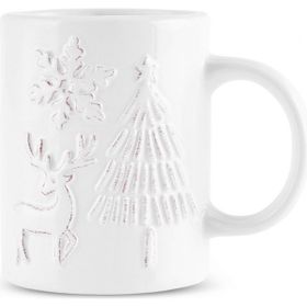 Karaca New Year Yılbaşı Snowy Beyaz 280 ml Kupa