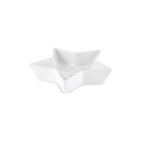 Karaca New Year Yılbaşı Snowy Star 24 cm Beyaz Çerezlik