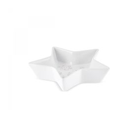 Karaca New Year Yılbaşı Snowy Star 24 cm Beyaz Çerezlik