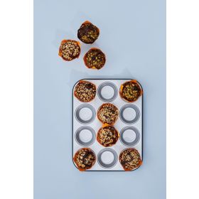 Karaca Nimbus 12'li 35x27 cm Çelik Muffin Kek Kalıbı