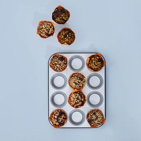 Karaca Nimbus 12'li 35x27 cm Çelik Muffin Kek Kalıbı
