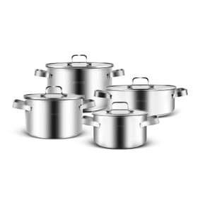 Karaca Noa PowerSteel 316+ Çelik 8 Parça Tencere Seti
