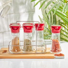 Karaca Nori Red 7 Parça 120 ml Baharat Takımı