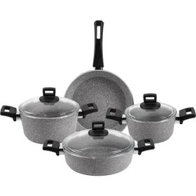 Karaca Optimum Black Bio Granit 7 Parça Tencere Seti