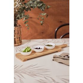 Karaca Orbit 3'lü Çerezlik ve Bambu Servislik