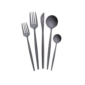 Karaca Orion 30 Parça 6 Kişilik Black Çatal Kaşık Bıçak Takımı