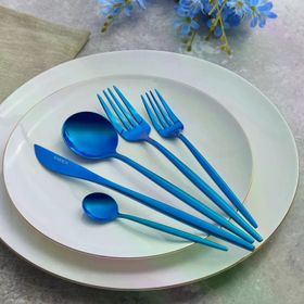 Karaca Orion 30 Parça 6 Kişilik Blue Çatal Kaşık Bıçak Takımı