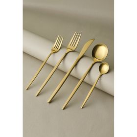 Karaca Orion 30 Parça 6 Kişilik Matte Gold Çatal Kaşık Bıçak Takımı