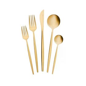Karaca Orion 30 Parça 6 Kişilik Matte Gold Çatal Kaşık Bıçak Takımı
