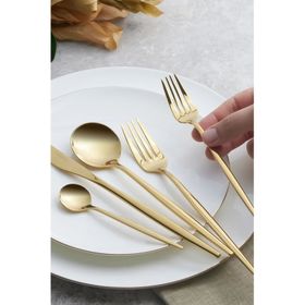 Karaca Orion Gold 6 Kişilik 30 Parça Çatal Kaşık Bıçak Takımı
