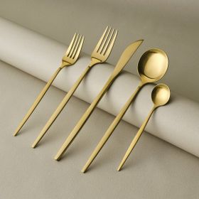 Karaca Orion Mat Gold 12 Kişilik 60 Parça Çatal Kaşık Bıçak Takımı
