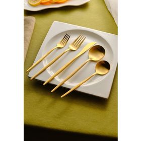 Karaca Orion Mat Gold 12 Kişilik 60 Parça Çatal Kaşık Bıçak Takımı