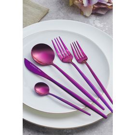 Karaca Orion Purple 6 Kişilik 30 Parça Çatal Kaşık Bıçak Seti