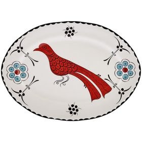 Karaca Paye Selçuklu Serisi Kuşlu 25 cm Kayık Tabak