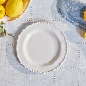 Karaca Perla 23 cm Beyaz Melamin Pasta Tabağı
