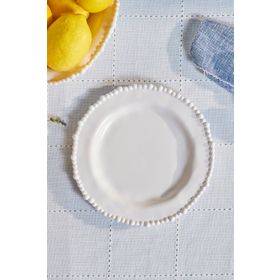 Karaca Perla 23 cm Beyaz Melamin Pasta Tabağı