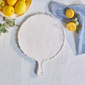 Karaca Perla 42 cm Beyaz Melamin Yuvarlak Peynir Tabağı