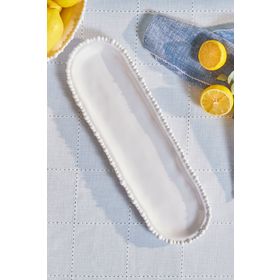 Karaca Perla 44 cm Beyaz Melamin Kayık Tabak