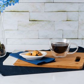 Karaca Pia Çift Cidarlı Oval 175 ml Kahve Fincanı