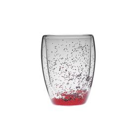 Karaca Pia Red Glitter 350 ml Su Bardağı