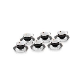 Karaca Piraye 6 Kişilik 80 ml Kahve Fincan Takımı