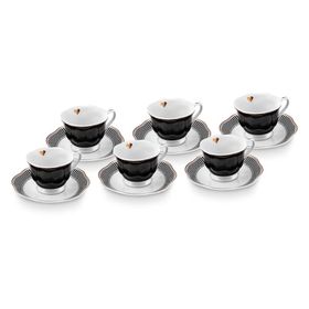 Karaca Piraye 6 Kişilik 80 ml Kahve Fincan Takımı