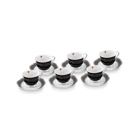 Karaca Piraye 6 Kişilik 80 ml Kahve Fincan Takımı