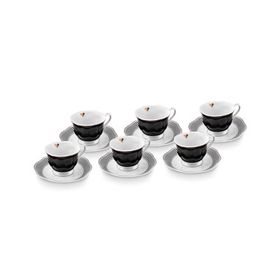 Karaca Piraye 6 Kişilik 80 ml Kahve Fincan Takımı