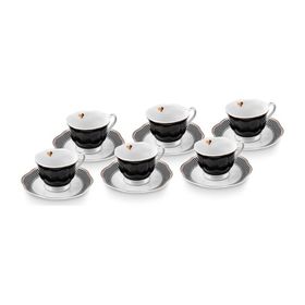 Karaca Piraye 6 Kişilik 80 ml Kahve Fincan Takımı