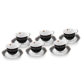 Karaca Piraye 6 Kişilik 80 ml Kahve Fincan Takımı