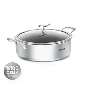 Karaca Plasma Steel 316+3PLY 28 cm Karnıyarık Tencere