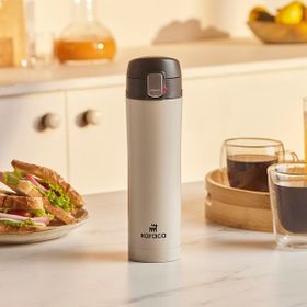 Karaca Pluton Çelik Sızdırmaz 450 ml Krem Termos