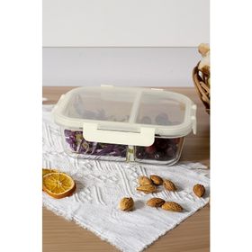 Karaca Polly Bölmeli 1000 ml Beyaz Saklama Kabı