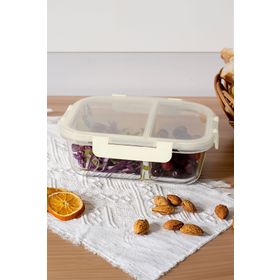 Karaca Polly Bölmeli 1000 ml Beyaz Saklama Kabı