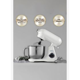 Karaca Powercast Chef Döküm Stand Mikser Cream 1800 W 6.2 lt Mutfak Şefi