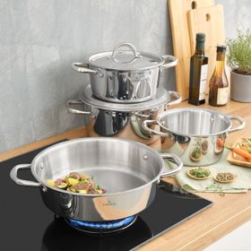 Karaca Powersteel 3Ply 316 8 Parça Konik Tencere Seti