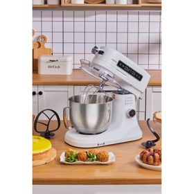 Karaca Pro Artisan Dijital Ekran Zaman Ayarlı 1600 W White 5 lt Döküm Hamur Yoğurma Makinesi